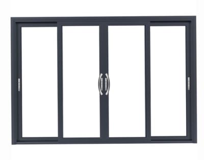 Residential 4 Panel Aluminum Sliding Door Anodised Low E Glazed 2.0mm Thickness