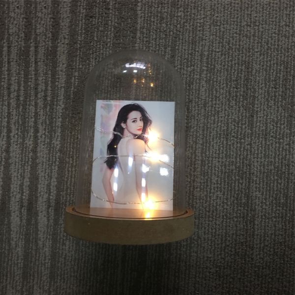 Blank Sublimatio MDF Photo Frame With Led Light And Glass Cover