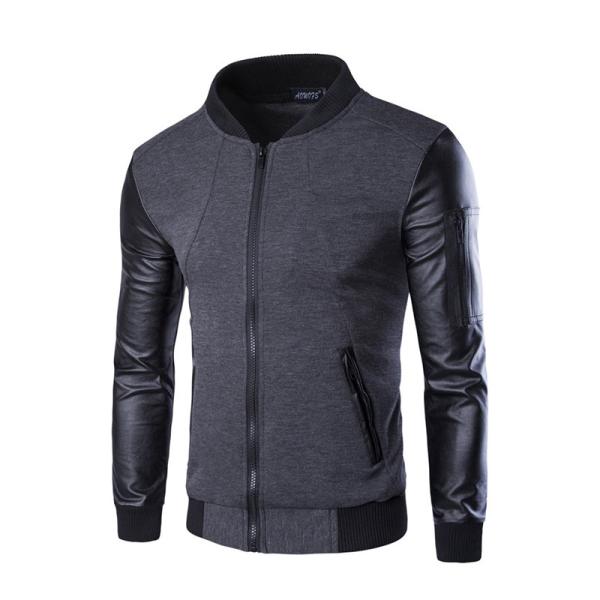 Water Resistance Spring Polyester Cotton Jacket Long Sleeve Windbreaker Coat Mens