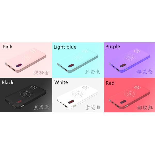 Li-polymer Battery Wireless Power Bank With 3-IN-1 Cable 10000mAh LED Screen Display OEM Emergency Charger Powerbank