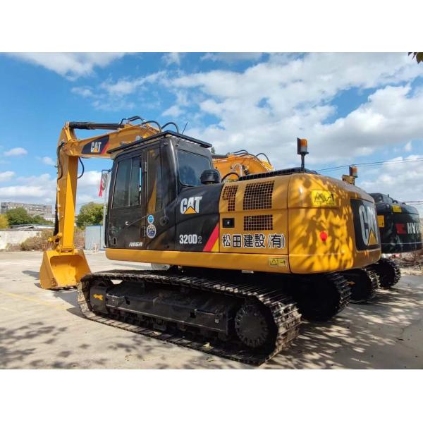 Used CAT 20-Ton 1.2M Caterpillar CAT320D2 Excavator Machine yellow low hours for sale