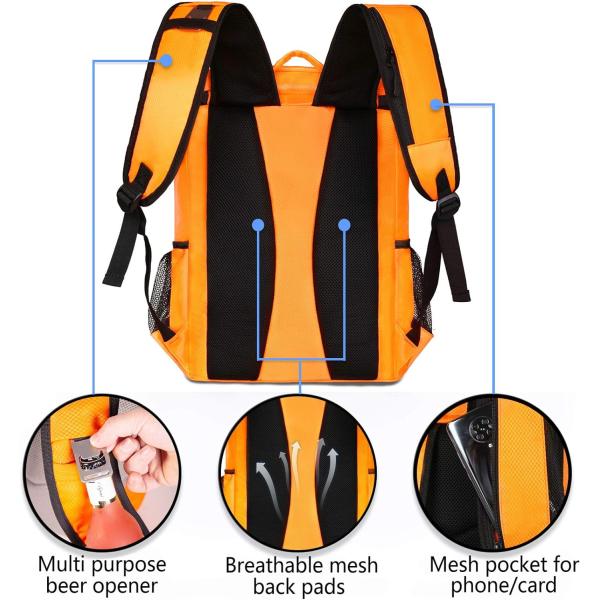 Bolso de aire acondicionado de picnic de peso ligero, suave, a prueba de fugas, aislado, a prueba de agua, para acampar, senderismo, playa