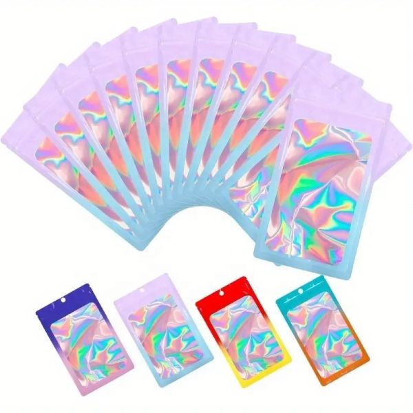 Factory Wholesale Long Term Storage Aluminum Foil Plastic Packaging Flat Bag Mylar Bag for Ring Bracelets
