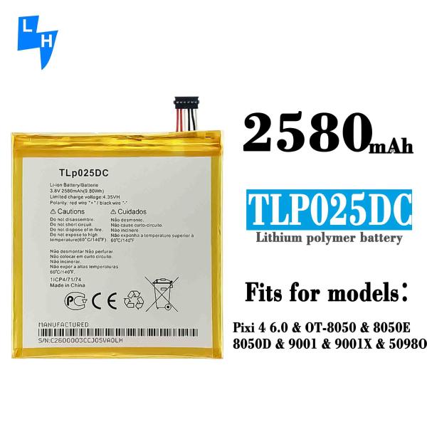 Batería para móvil TLP025DC para alcatel OneTouch pixi 4 6.0 OT8050D original recargable