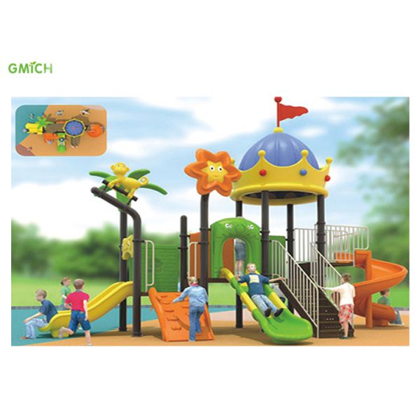 Plastic Slide Outdoor Playground For Children Amusement Park Equipment Hot Sale