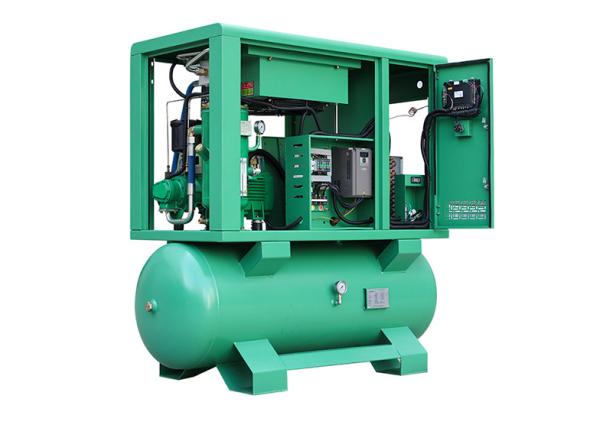 22KW 30HP 2.47m3/min 16 Bar Compresor de aire de tornillo integrado montado con tanque de aire y secador de aire