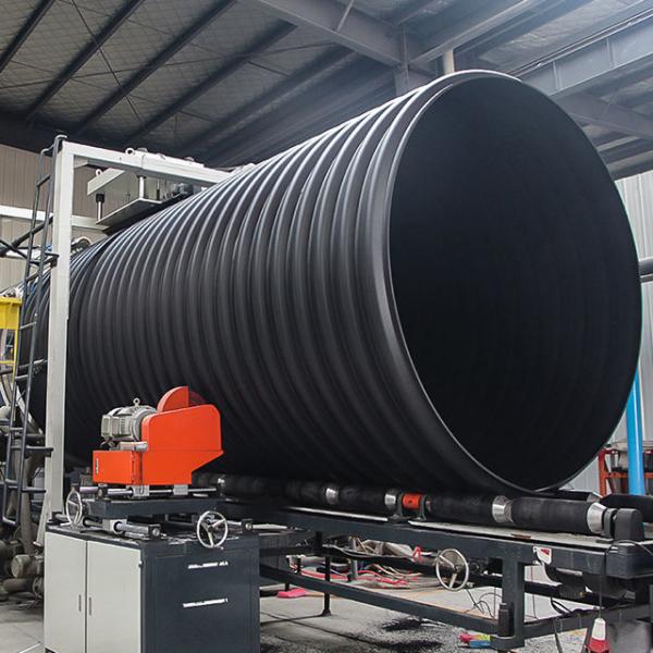 DN1000mm SN12.5 Double Wall Perforated Drain Pipe , HDPE Corrugated Plastic Pipe