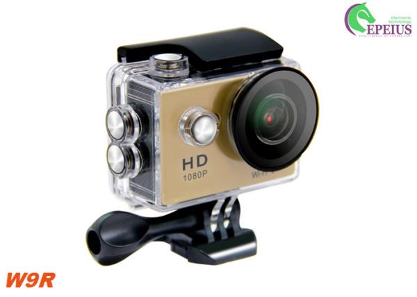 Outdoor Waterproof Sports Action Camera W9R 1080P , HD Motorcycle Action Camera