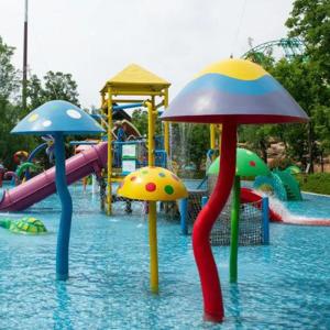 Cartoon Water Splash Park Fiberglass Splash Pad Fountain Entertainment