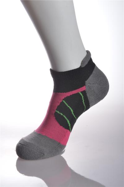 Chaussettes courantes d'anti boursouflure de coton, chaussettes courantes d'hiver jaune pour l'adulte