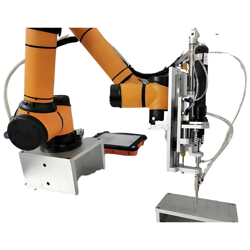 Professional Grinding Polishing Cobot Workstation 6-Axis Collaborative Robot AUBO I10 PLC 1kW Positioner Motor 10kg Payload