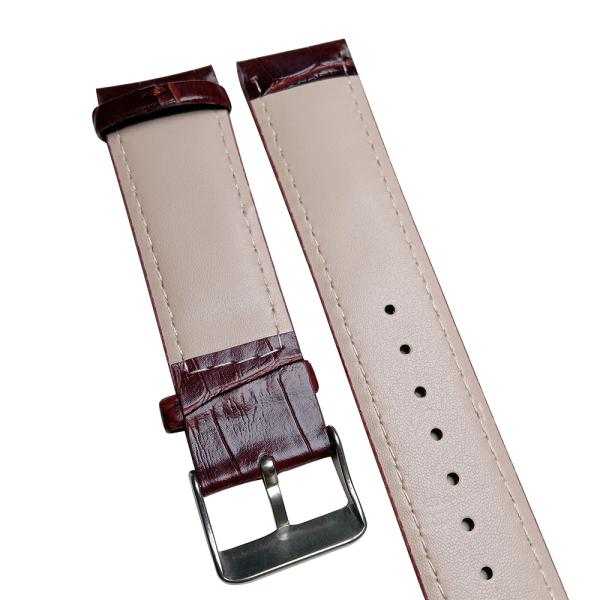 Environmental Protection 22mm Artificial Leather Strap Bamboo Section