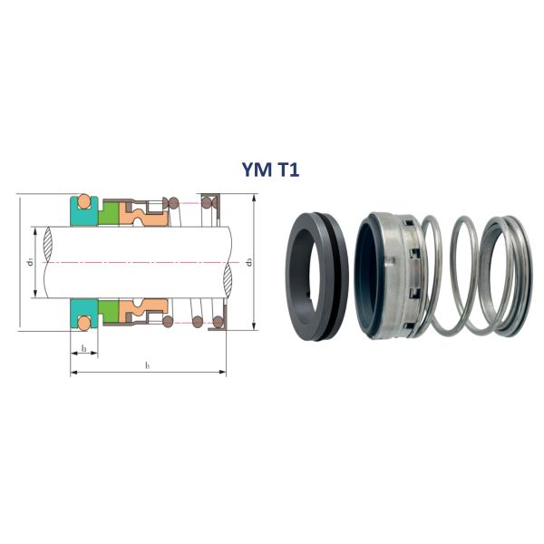 Type 1 Mechanical Seals Inch Elastomer Bellows Seal for John Crane Water Pumps