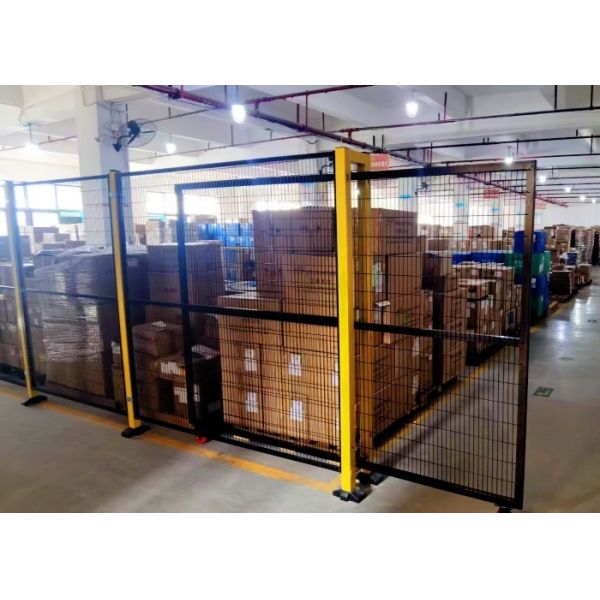Robot Safety Fencing Powder Coating Surface Treatment 1m-3m Height