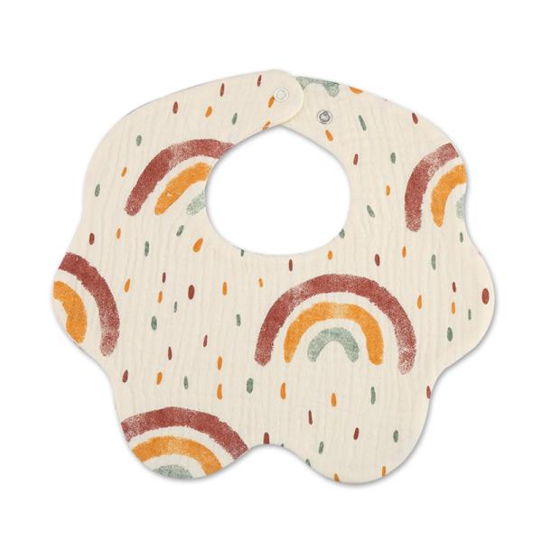 Muslin fabric Wholesale Customized Printed Feeding Cotton Fabric Baby Bibs