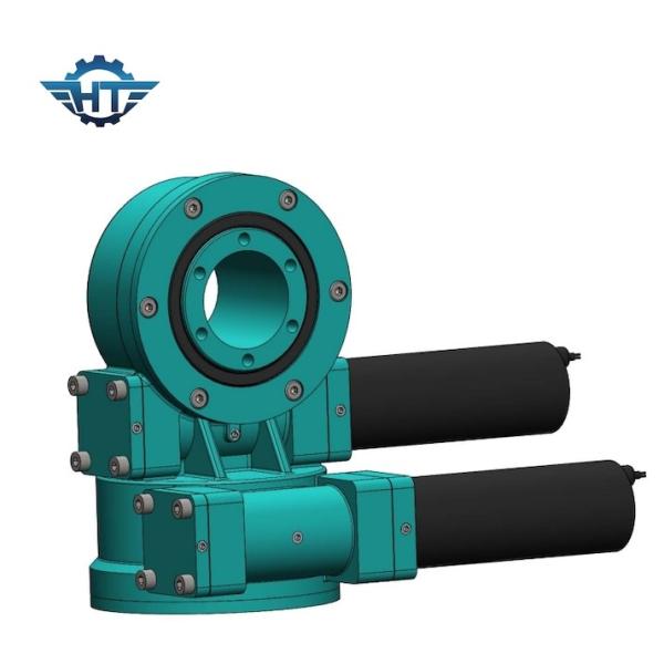 Поворотный привод двойной оси небольшой с почищенным щеткой мотором 24ВДК для солнечной системы слежения