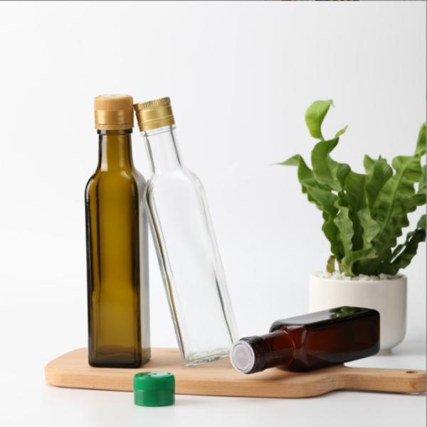 Customized Size Glass Olive Oil Bottle for Hair Oil 100ml 250ml 375ml 500ml 750ml 1000ml