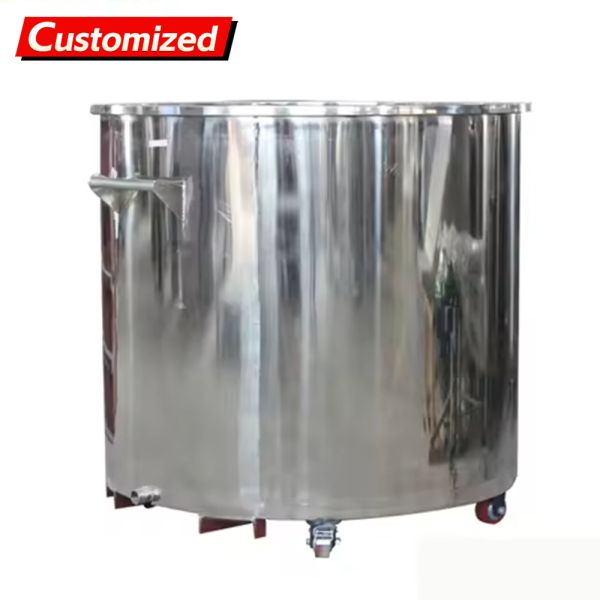 Custom Reaction Vessels High-Quality 500L Storage Tanks SS304/SS316L Stainless Steel Storage Tanks/Containers Stainless Steel Reactors Chemical Reactors Suitable for Acidic or Corrosive Environments