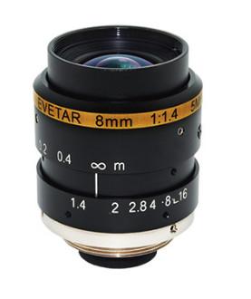 Machine Vision Lens 1/1.8 F1.4-16C 8mm 3 Megapixel C Mount Machine Vision lens for Industrial camera Smart security