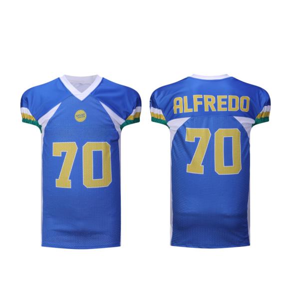 Polyester Printing Sublimated Football Jerseys Washable Practical