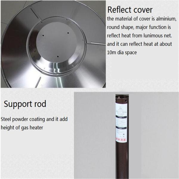 Outdoor Stainless Steel Silver Flexible Propane Gas Electric Infrared Tube Heaters