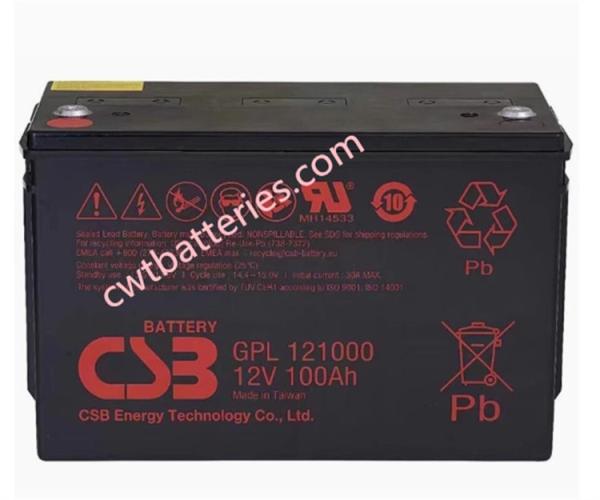 CSB GPL121000 Piles VRLA au plomb acide scellées 12V 100AH personnalisées