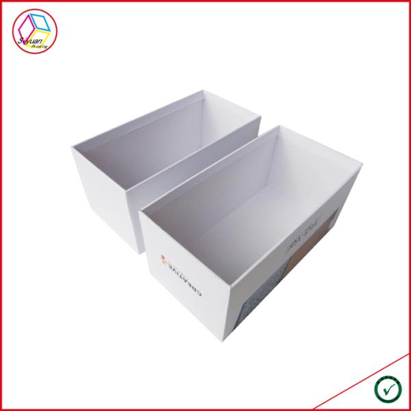 White Coated Paper Rigid Gift Boxes For Phone Packaging