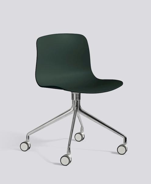 Modern Conference Plastic Office Chair With Casters Custom Colors Comfortable Design