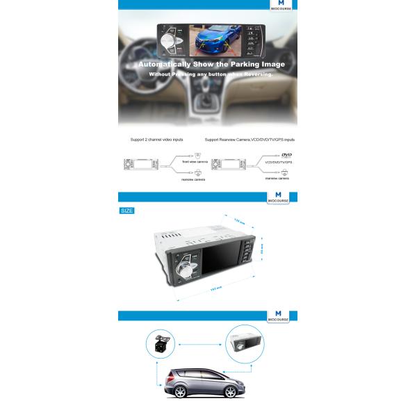 стерео автомобиля экрана касания Дин 1ГБ 1 с радио УСБ СД БТ РДС автомобиля ФМ