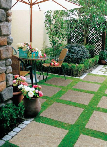 Sandstone Outdoor Porcelain Tile Yellow Beige Color Non Slip Acid Resistant
