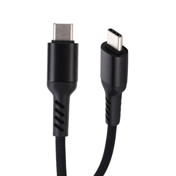 do cabo trançado de nylon de USB C do comprimento de 3Ft cor preta para a tabuleta do portátil