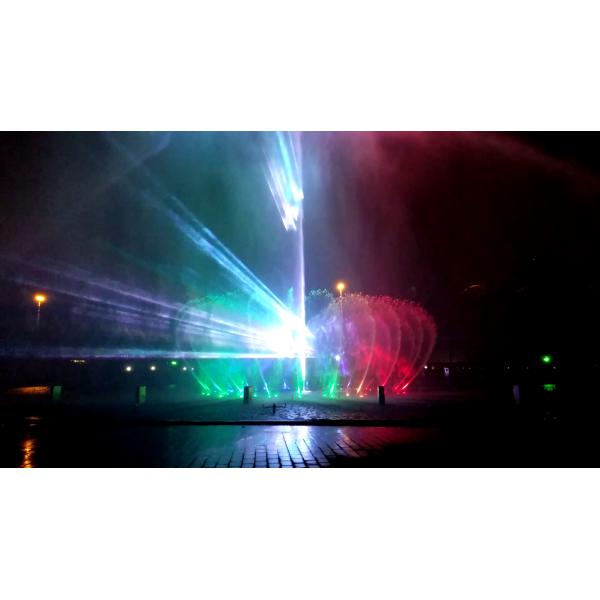 Водяной плавучий фонтан Нержавеющая сталь Музыкальное управление