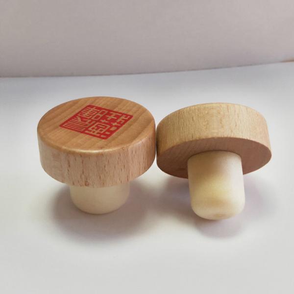 Wooden stopper for wine bottle Natural Wooden Cork Stopper Wine Bottle Stopper
