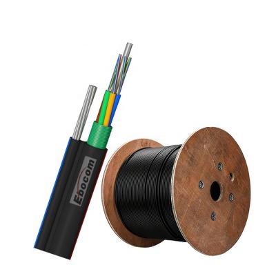 cabo de fibra óptica G652D G657A1 G657A2 de modo único 2 12 24 36 48 72 fio de mensageiro de aço
