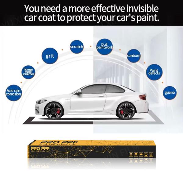 TPH Automotive Paint Protection Film Non Yellow Car PPF Film Black Color Factory Price