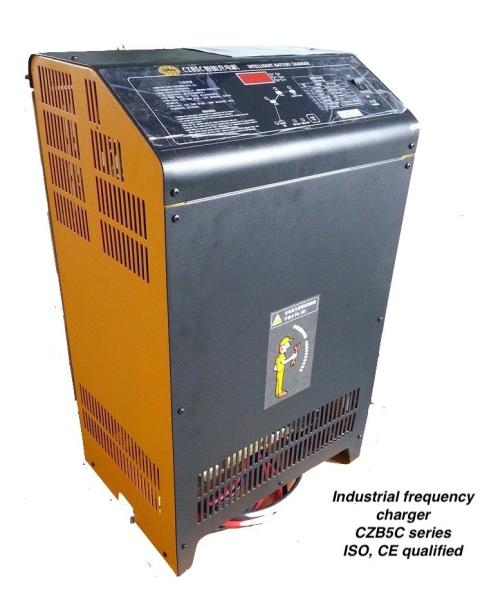 carregador bonde inteligente da empilhadeira de 80V 100A, carregador de bateria resistente para a empilhadeira