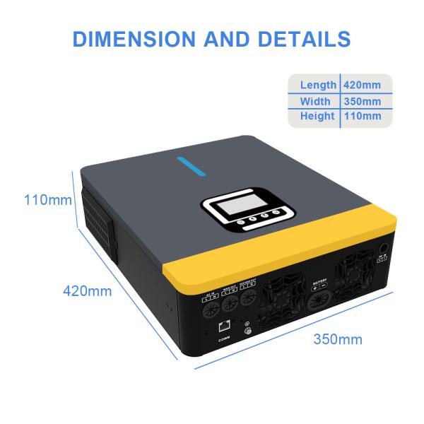 4200w 24v Hybrid Solar Inverter Off Grid On Grid Solar Inverter With Mppt