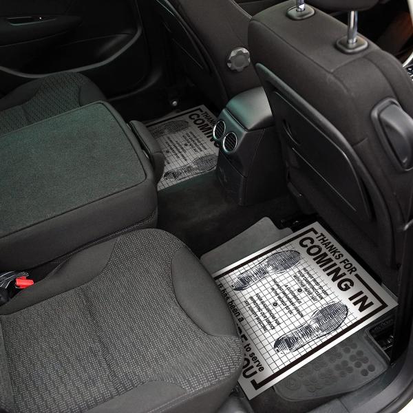 Disposable Car Paper Floor Mats Automotive Floor Mats Brown Kraft Paper Floor Mats for Cars Vehicles Printed