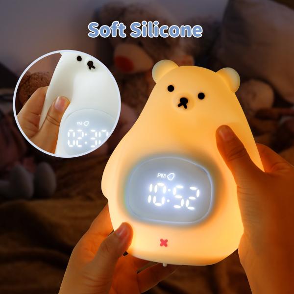 Sleep Trainer Clock With Soft Night Lights For Kids Intelligent Sleep Aid