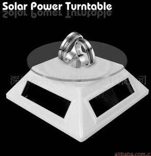 Portable Solar Power Display Turntable For Display Mobile Phone, Camera Etc