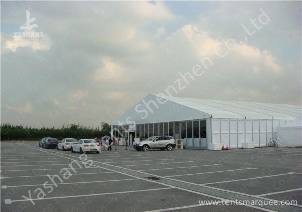 Hard ABS and Transparent Glass Wall Outdoor Aluminum Profile Car Exhibition Tent