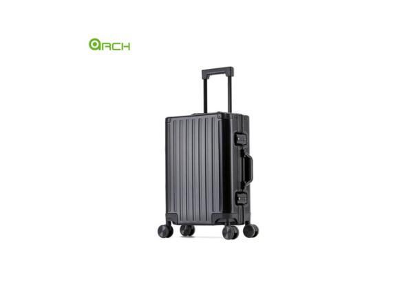 19.5 Aluminium Suitcase Hard Sided Luggage with Double Spinner Wheels