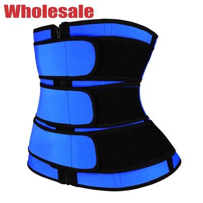 Instrutor For Lower Belly da cintura de Blue Plus Size do instrutor da cintura das correias do zíper 3 de YKK