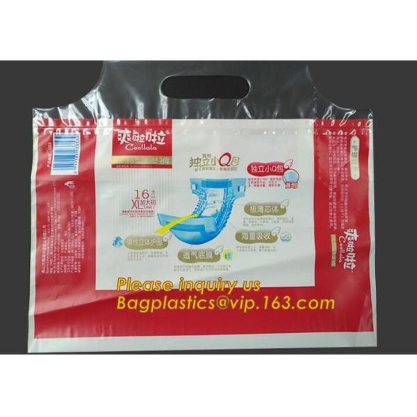Compostable corn starch Hot selling biodegradable pulling pants nappy packaging plastic diaper bag, corn starch mailing