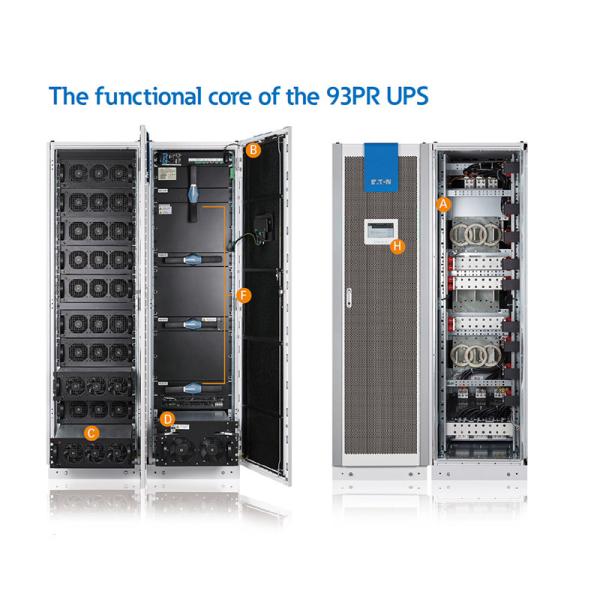 Eaton 93PR 250KVA 250kw 1200KVA 1200kw 400v UPS online modular com gestão ABM