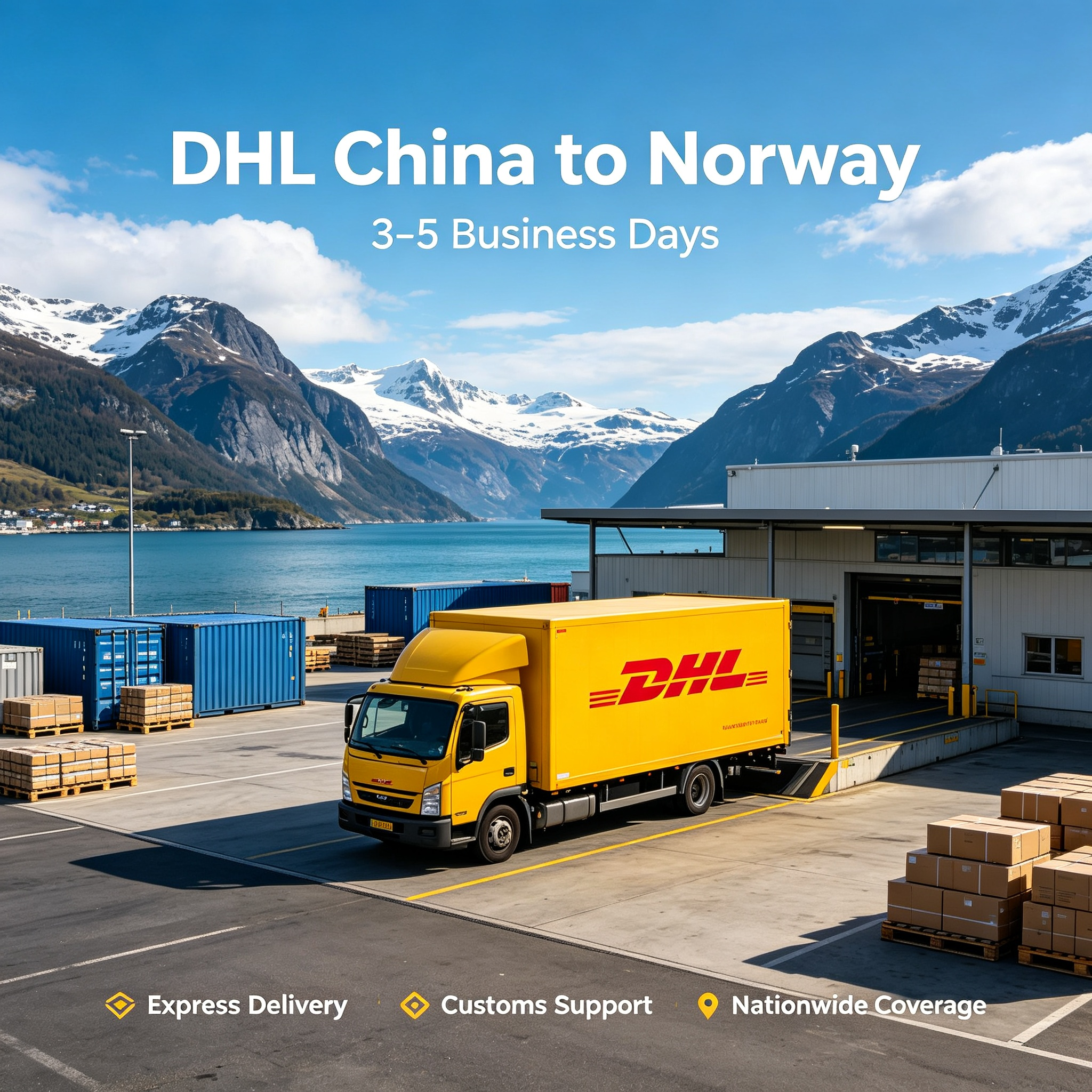 Reliable DHL Express Shipping From China To Norway With Customs Clearance