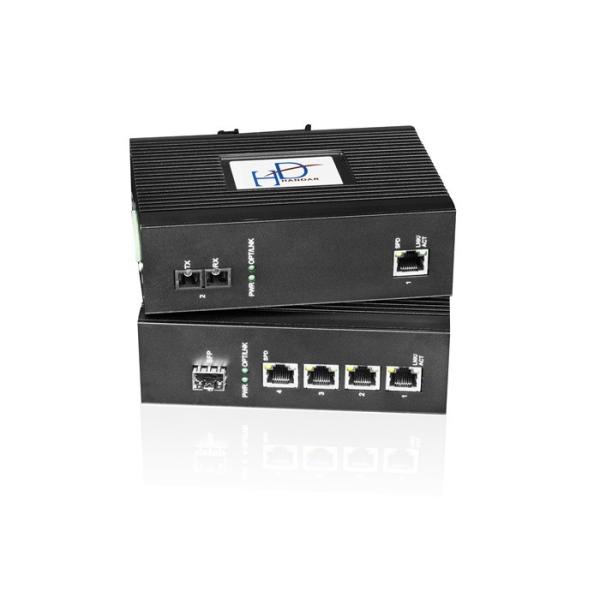 4 X 10/100Base-T Industrial Ethernet Switch 1.4Gbps With 512K Memory