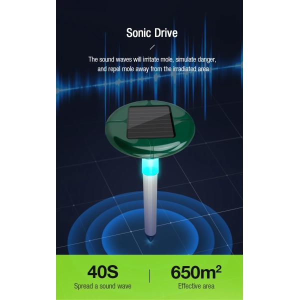 Effective Outdoor Rodent Control with Stocked Solar Mice Repeller from Professional