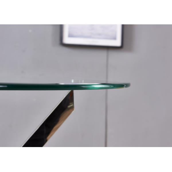 Electroplating Stainless Steel Leg 30kgs Modern Dining Table
