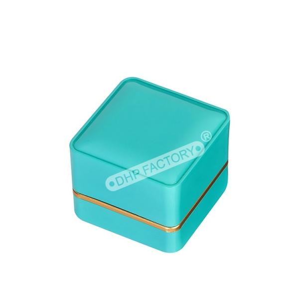 Elegant Paper Jewelry Gift Box Rings Cardboard Earring Box With Velvet Inert